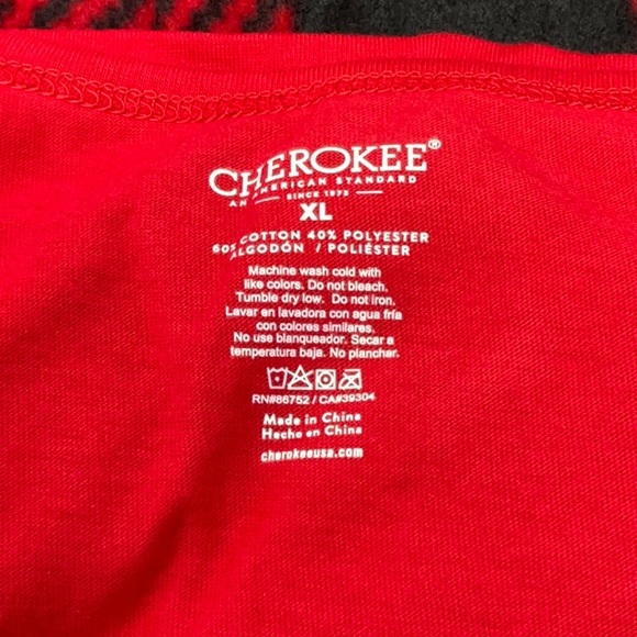 NWT Women’s Cherokee 2 piece pajama set, size XL - Picture 2 of 4